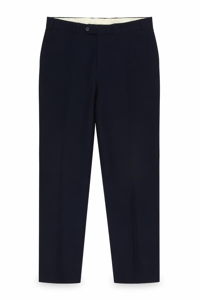 EWM Men's Black Dress Pants - Size 44, Straight Fit