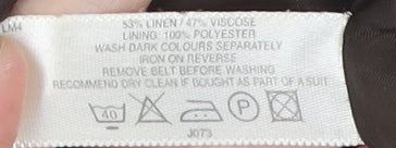 Style by EWM Women's Brown Midi Pencil Skirt Size 14