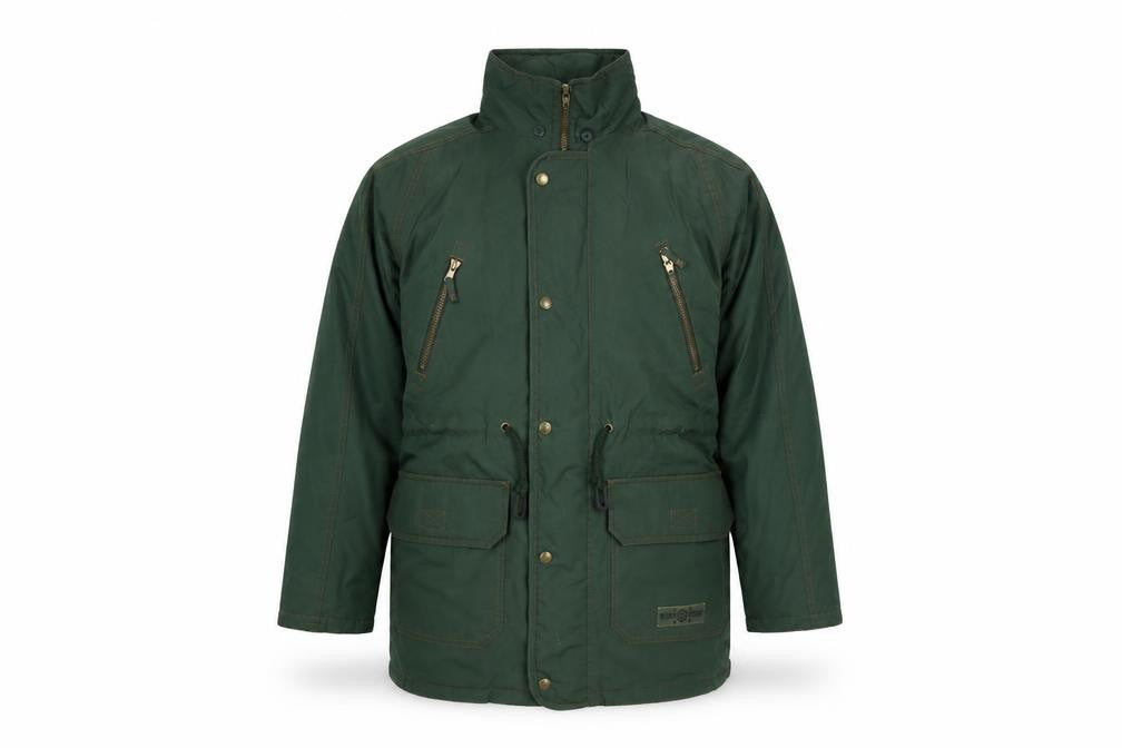 Front view of Marks & Spencer Teens Green Parka Jacket 11-12