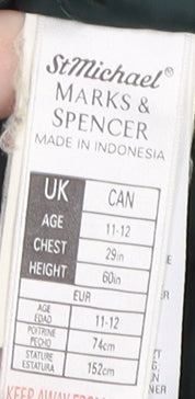 Marks and Spencer Teens Green Parka Jacket 11-12