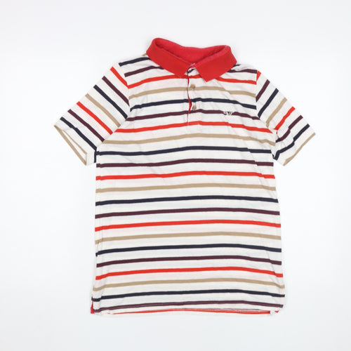 American Eagle Women's Multicoloured Polo Shirt S