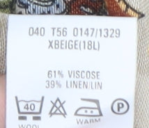 Marks and Spencer Women's Beige Long Floral Skirt Size 18