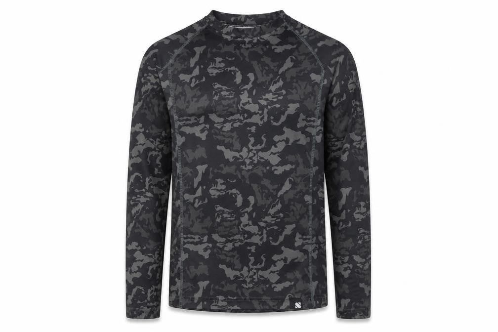 Shredz Boys Black Camouflage Long Sleeve Jersey 13 Yrs