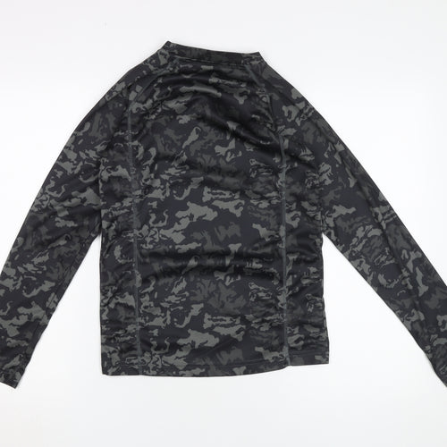 Shredz Boys Black Camouflage Long Sleeve Jersey 13 Yrs