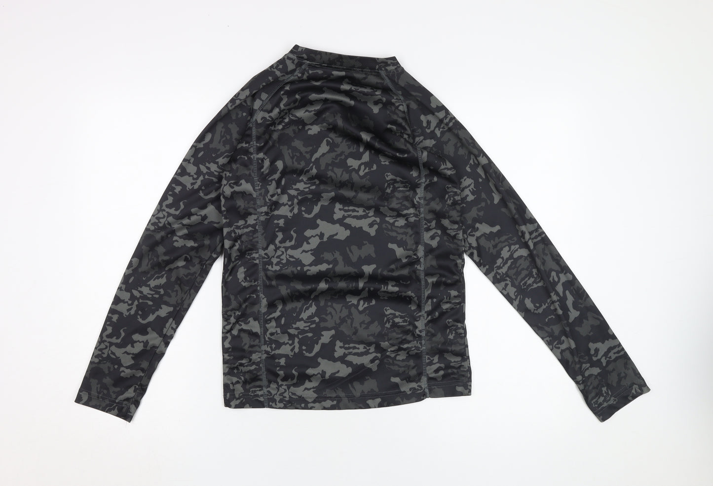 Shredz Boys Black Camouflage Long Sleeve Jersey 13 Yrs