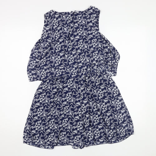 QED London Women's Multicoloured Floral Playsuit Size 12