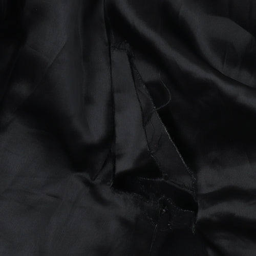 Men's Vintage Black Cashmere Overcoat - Classic Formal