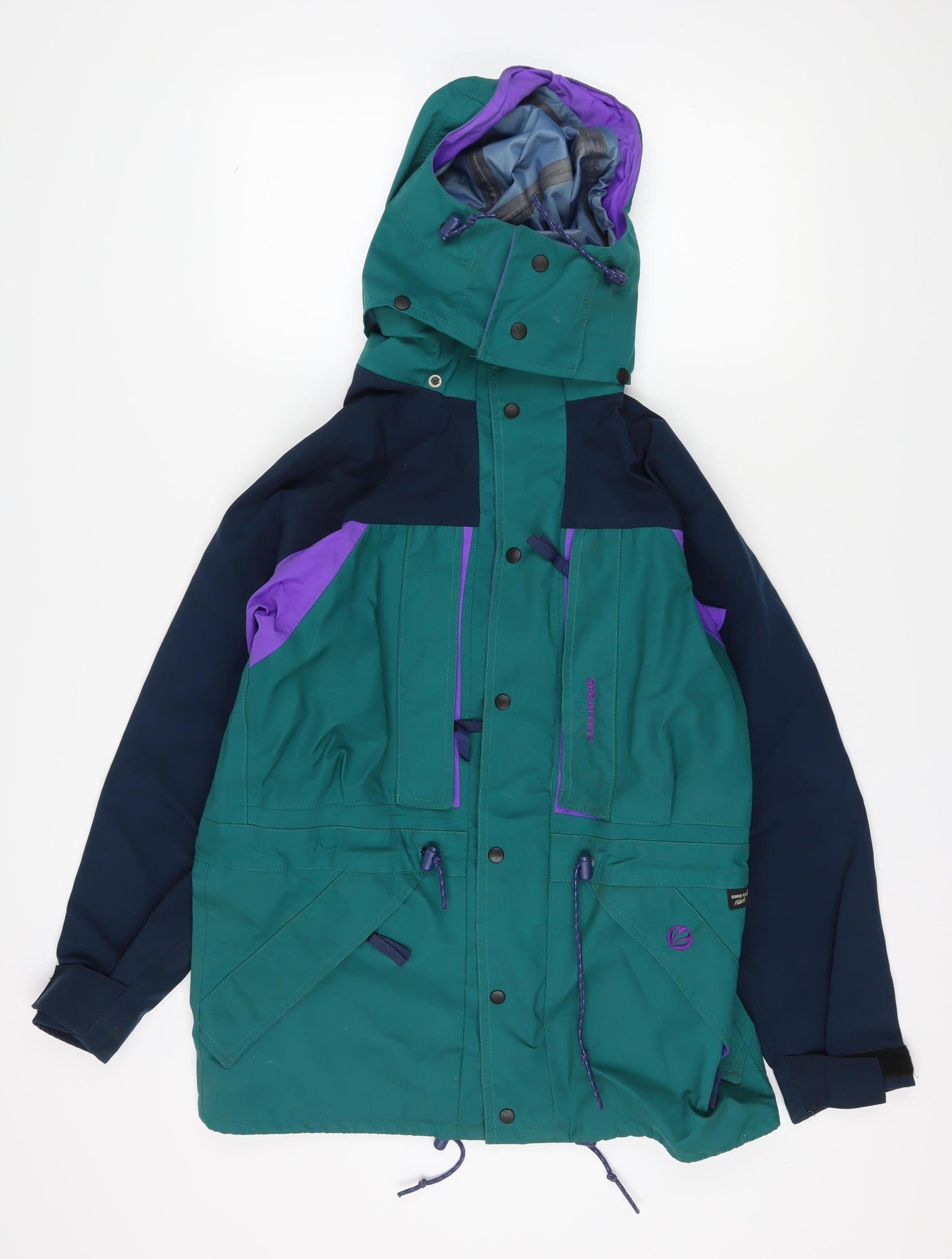 Sprayway Men's Green Hooded Parka Jacket Size M