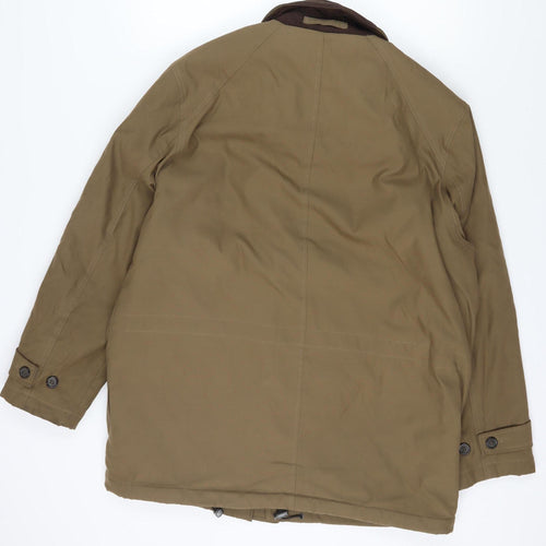 Skopes Men's Brown Polyester Jacket, Mid-Length