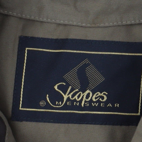 Skopes Men's Brown Polyester Jacket, Mid-Length