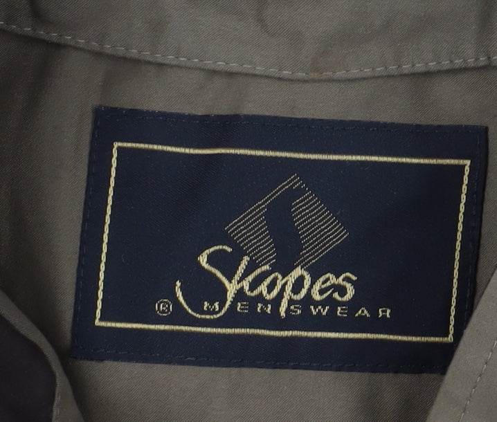 Skopes Men's Brown Polyester Jacket, Mid-Length