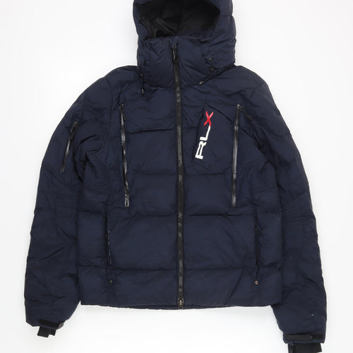 RLX Ralph Lauren Men's Blue Puffer Jacket, M – Golf