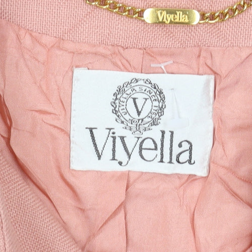 Viyella Women's Pink Blazer Size 10, Elegant and Stylish