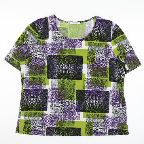 Windsmoor Women's Multicoloured Geometric T-Shirt M