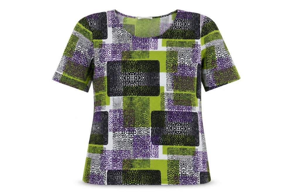 Front view of Windsmoor Women's Multicoloured Geometric T-Shirt M