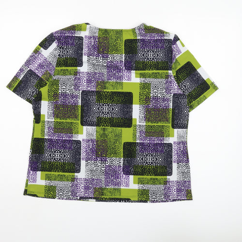 Windsmoor Women's Multicoloured Geometric T-Shirt M
