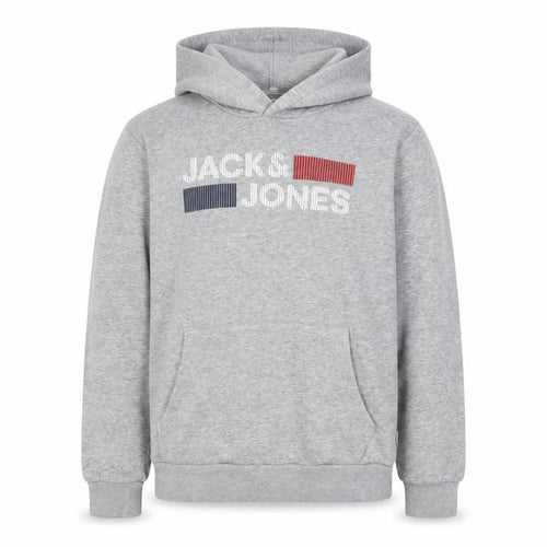 Jack & Jones Men's Grey Pullover Hoodie M
