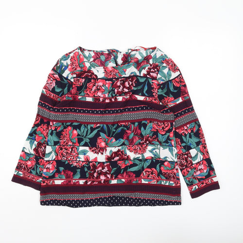 s.Oliver Women's Multicoloured Floral Blouse Size 8