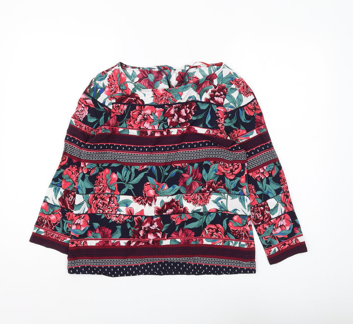 s.Oliver Women's Multicoloured Floral Blouse Size 8