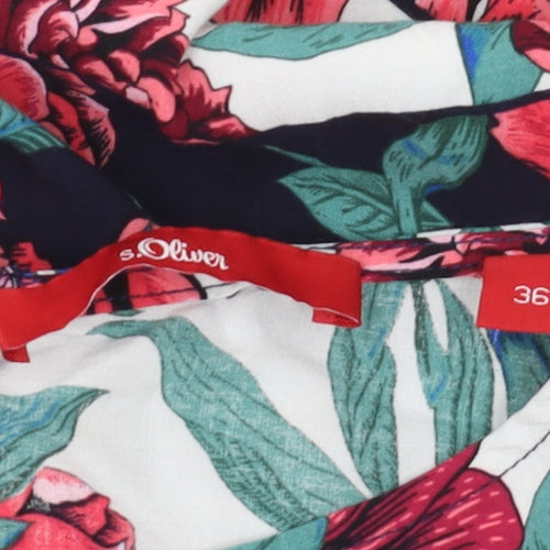 s.Oliver Women's Multicoloured Floral Blouse Size 8
