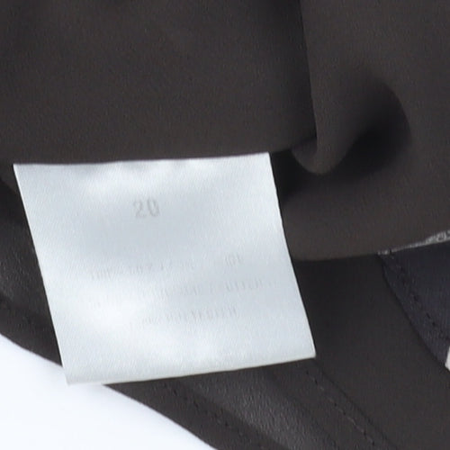 Windsmoor Women's Black Floral Blouse Size 20