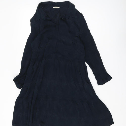 Hush Women's Black Collared Long Sleeve Dress Size 10