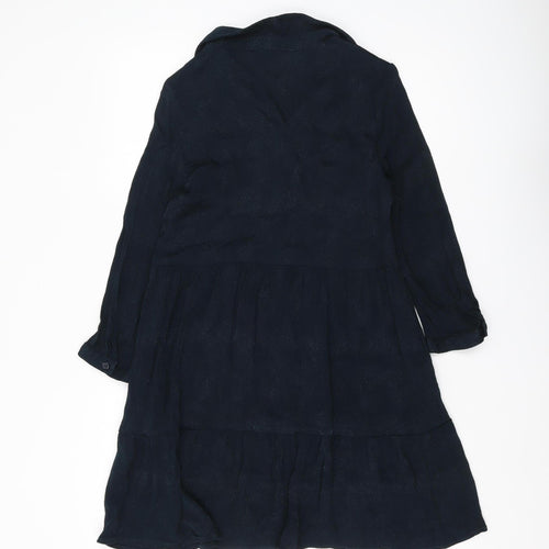 Hush Women's Black Collared Long Sleeve Dress Size 10