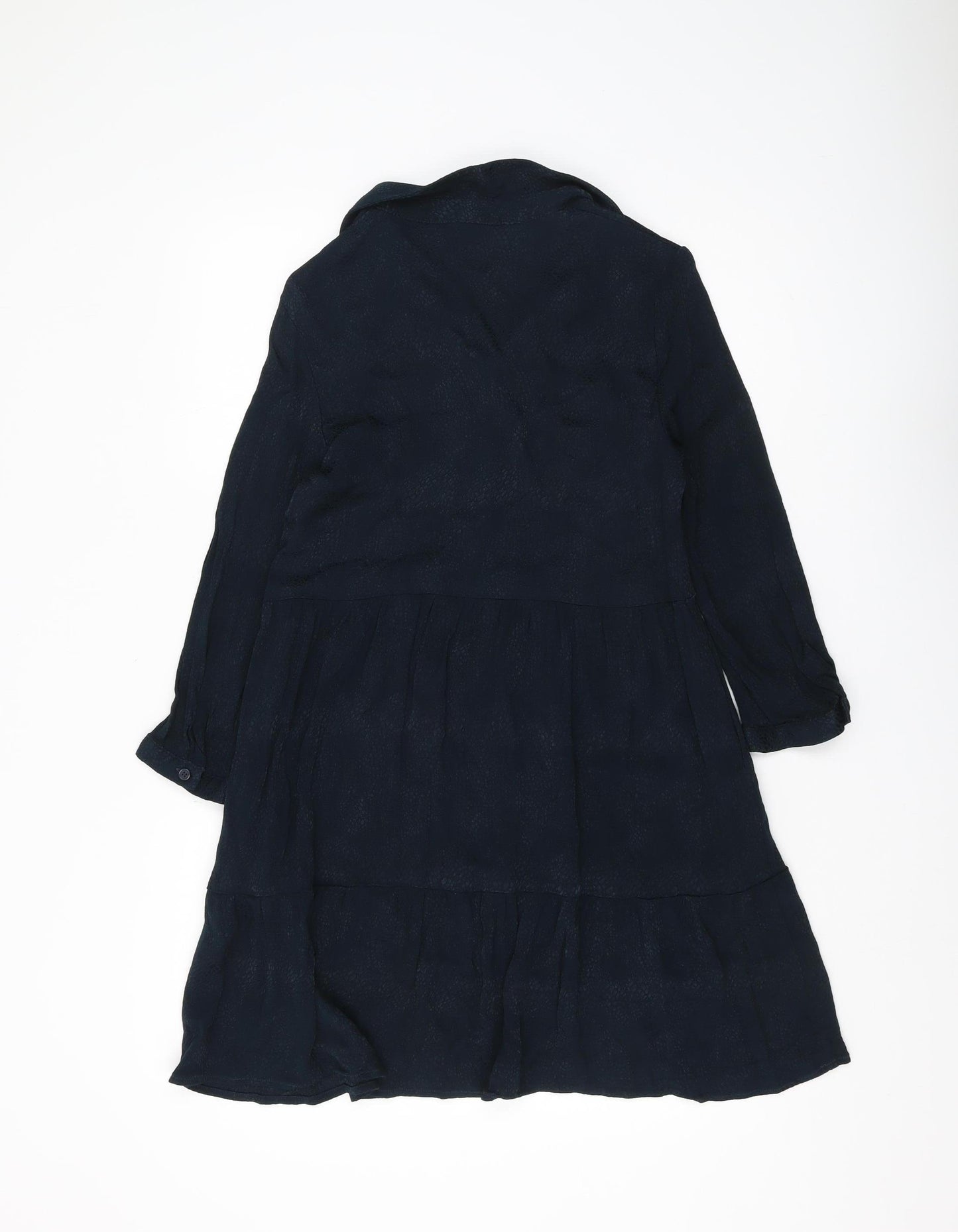 Hush Women's Black Collared Long Sleeve Dress Size 10