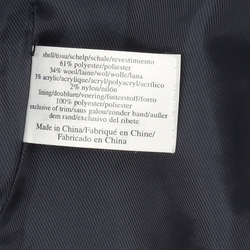 Laura Ashley Women's Blue Tweed Jacket Size 10