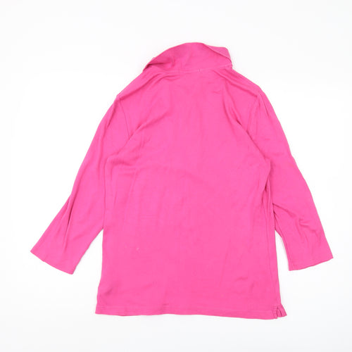 Lauren Ralph Lauren Women's Pink Polo Shirt, Size L