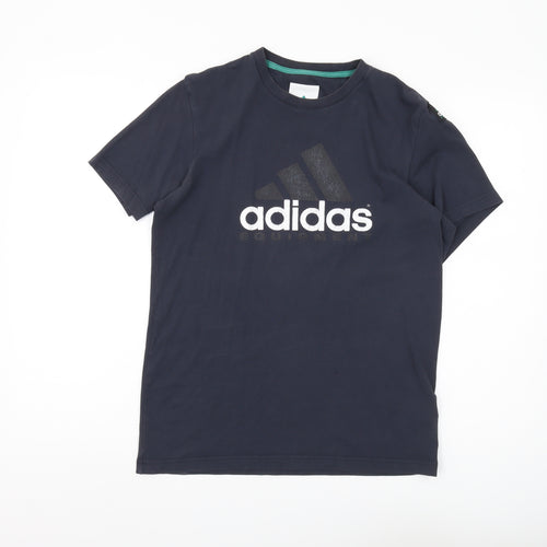 Adidas Men's Black S Graphic Print Logo T-Shirt