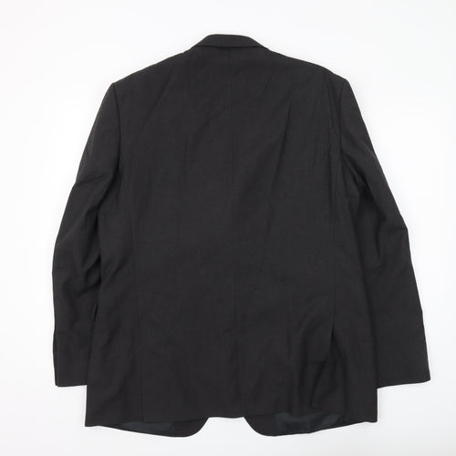 Thomas Nash Men's Black Regular Fit Blazer, Size 44R