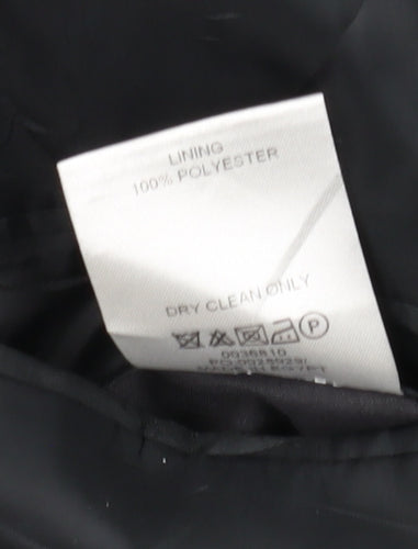 Thomas Nash Men's Black Regular Fit Blazer, Size 44R