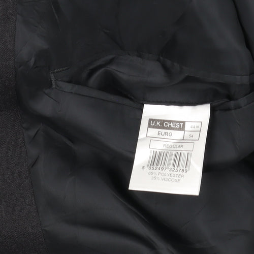 Thomas Nash Men's Black Regular Fit Blazer, Size 44R