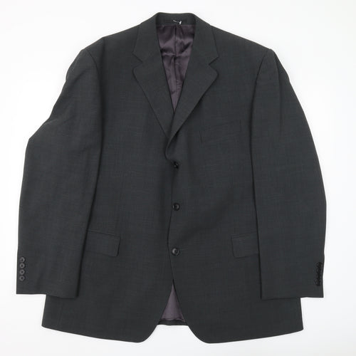 Magee Men's Black Blazer, Size 46, Classic Fit