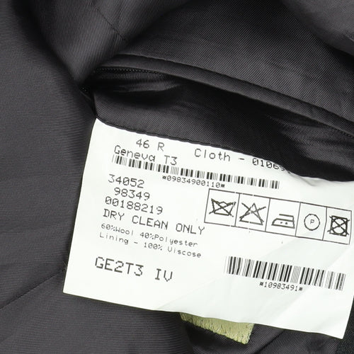 Magee Men's Black Blazer, Size 46, Classic Fit