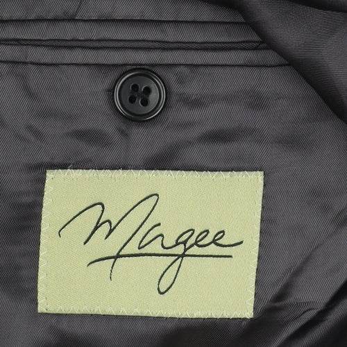 Magee Men's Black Blazer, Size 46, Classic Fit