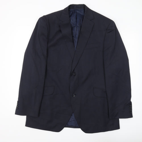 Austin Reed Men's Blue Suit Jacket 44R Regular Fit
