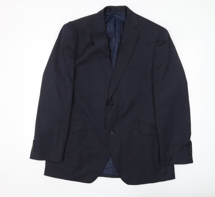 Austin Reed Men's Blue Suit Jacket 44R Regular Fit