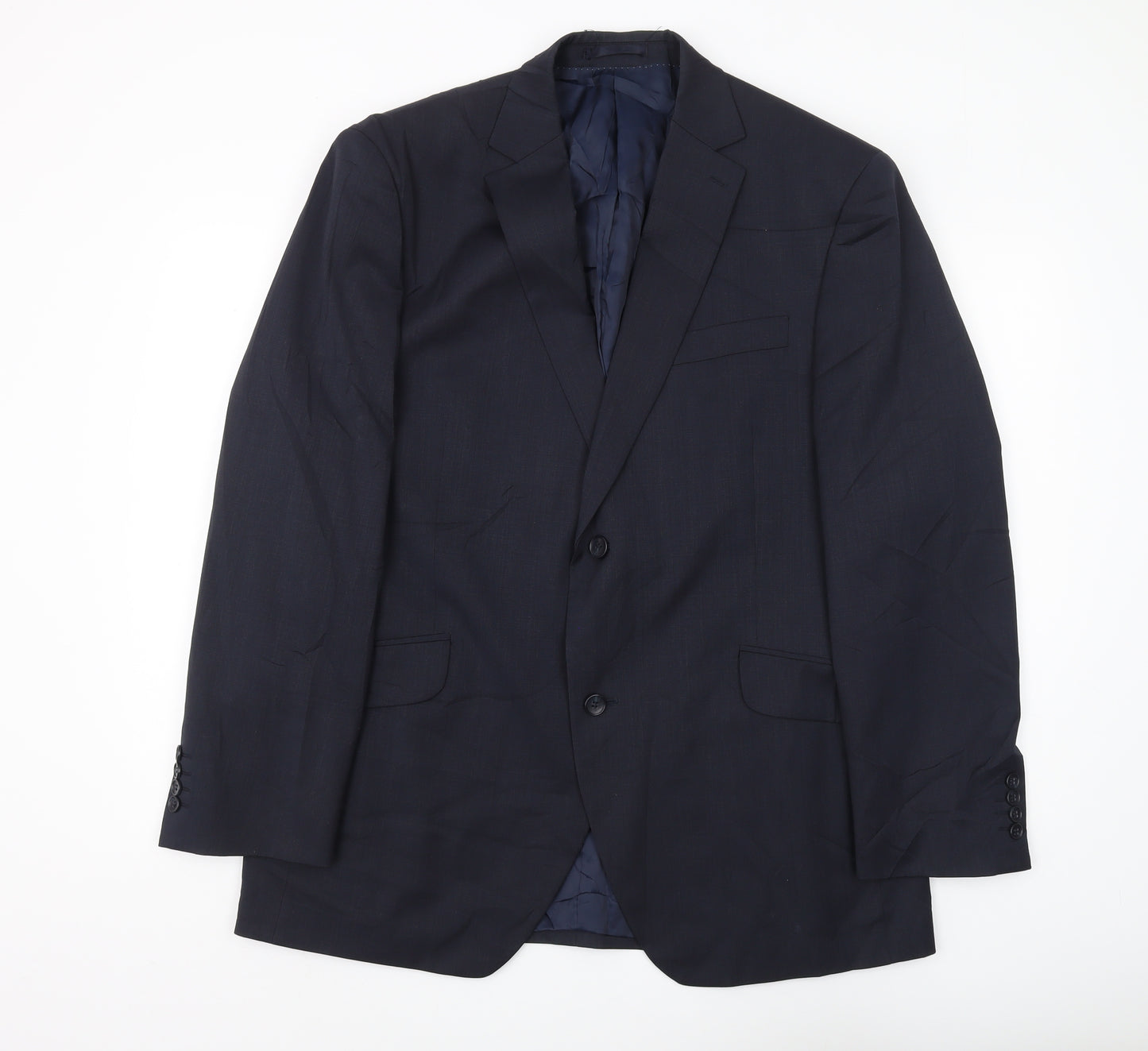 Austin Reed Men's Blue Suit Jacket 44R Regular Fit