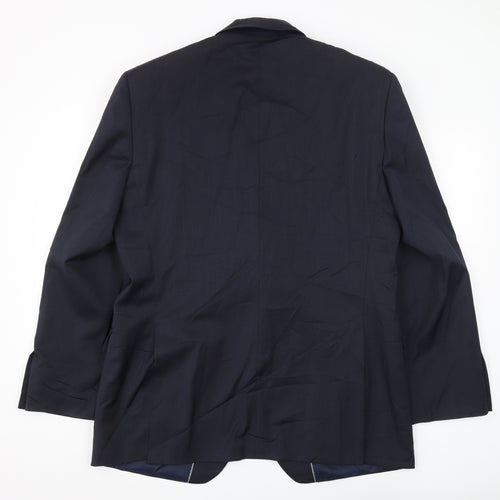 Austin Reed Men's Blue Suit Jacket 44R Regular Fit