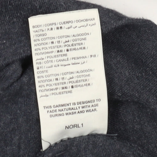 Superdry Women's Grey Jersey Boat Neck T-Shirt 2XS