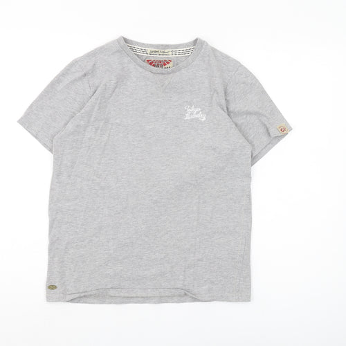 Tokyo Laundry Unisex Grey Cotton T-Shirt S