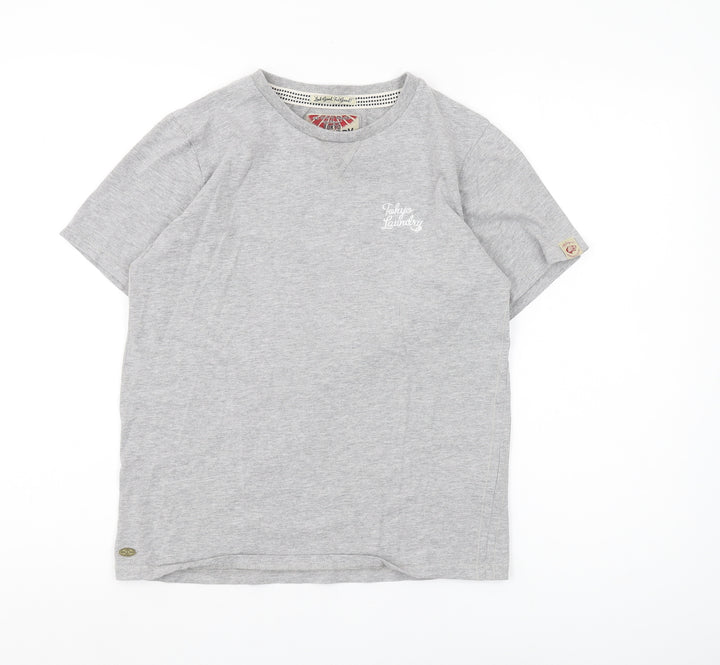 Tokyo Laundry Unisex Grey Cotton T-Shirt S