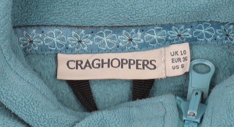 Craghoppers Women's Blue Mid-Length Fleece Jacket Size 10