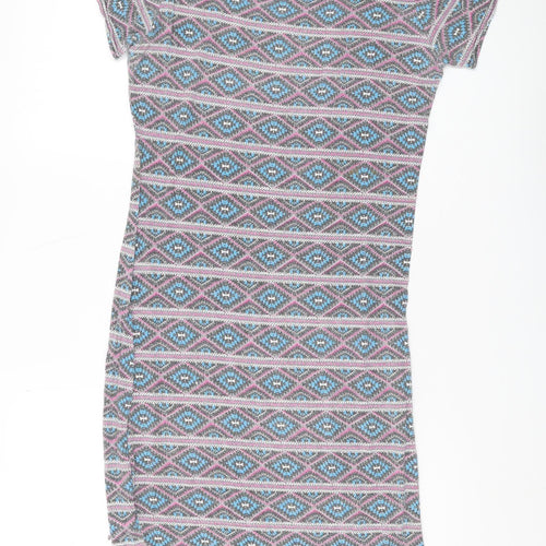 SoulCal & Co Women's Multicoloured T-Shirt Dress L
