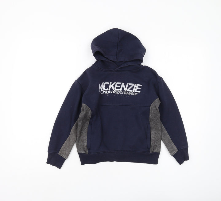 McKenzie Boys Blue Pullover Hoodie 6-7 Years
