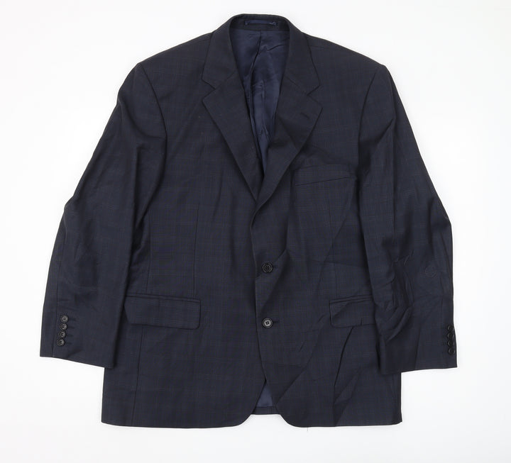 Magee Men's Blue Blazer, Size 38S, Single-Breasted