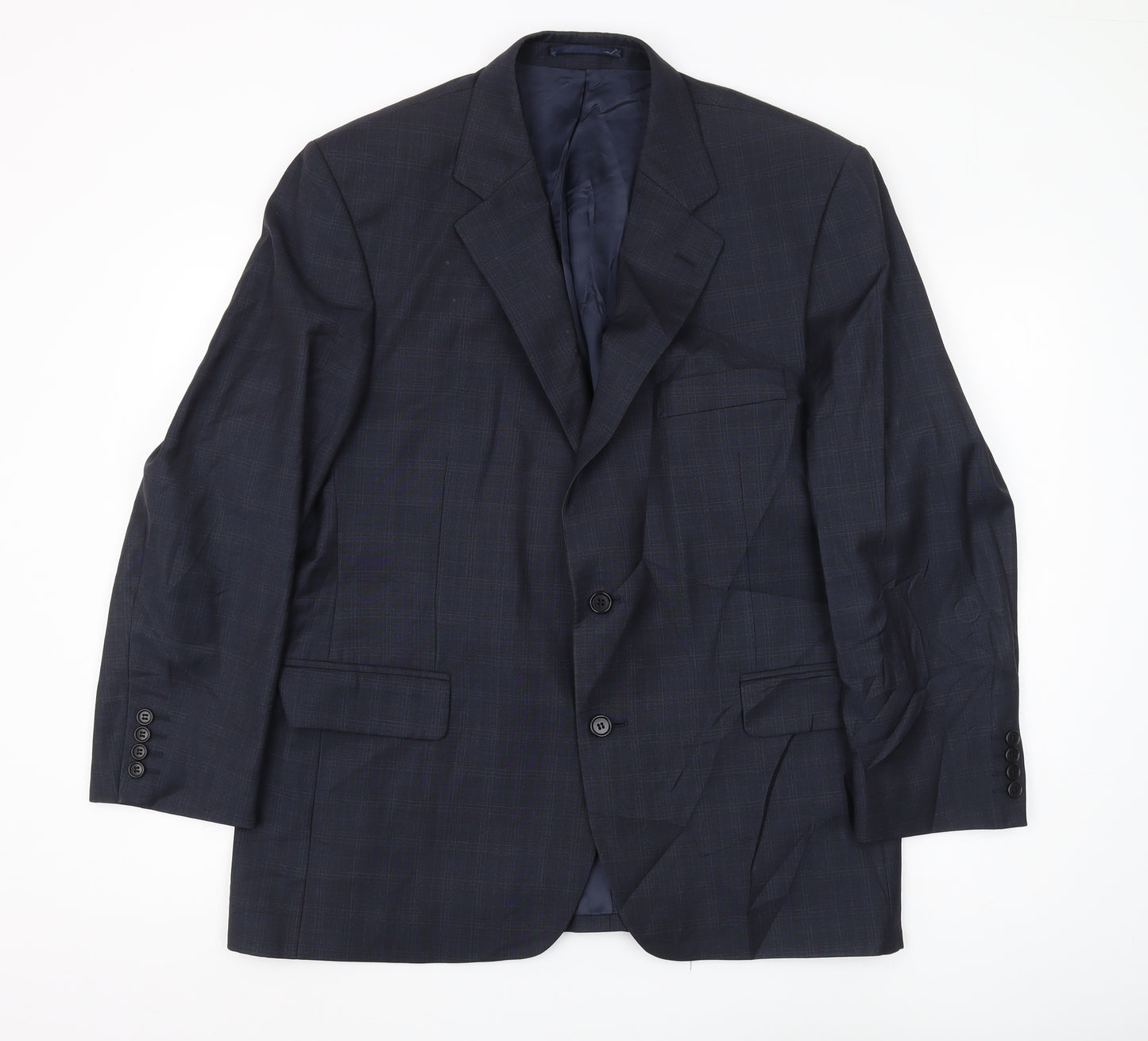 Magee Men's Blue Blazer, Size 38S, Single-Breasted