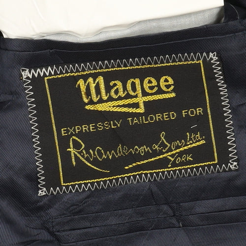 Magee Men's Blue Blazer, Size 38S, Single-Breasted